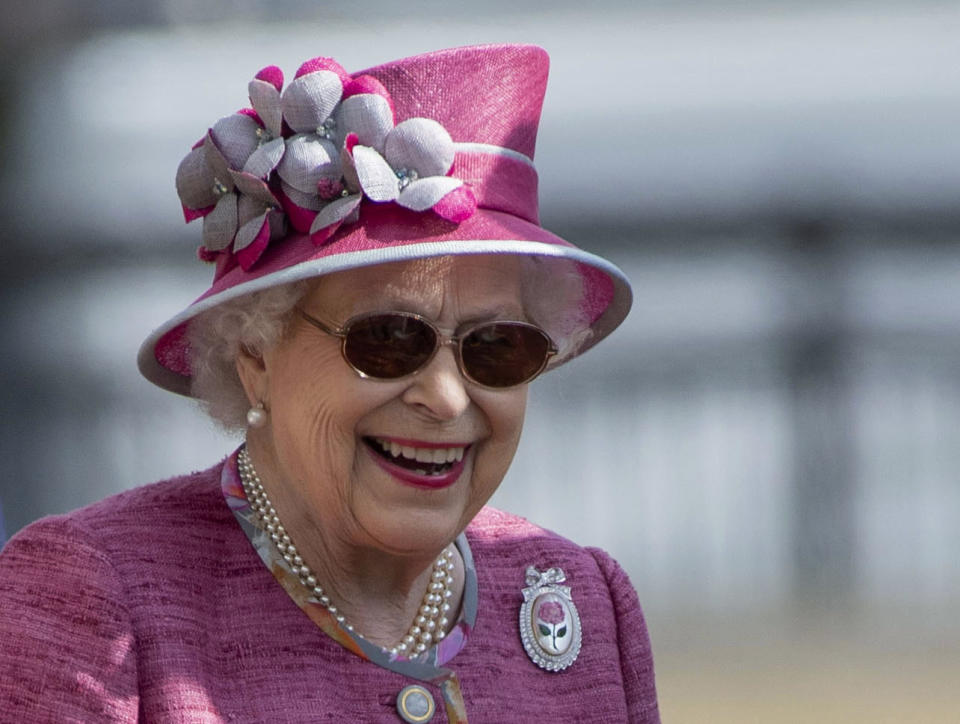 Queen Elizabeth is tipped to arrive at 8.55pm. (Steve Parsons/PA via AP)