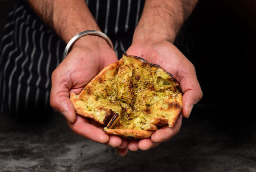 best indian restaurants - closeup of naan