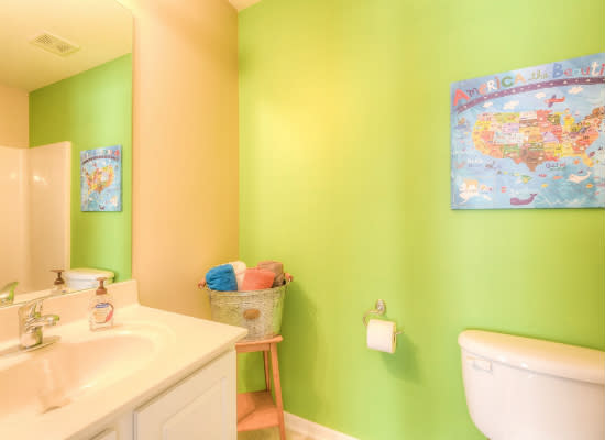 <body> <p>A kids' bathroom gives you the opportunity to go wild with color—the brighter, the better. A cheery bathroom space will <a rel="nofollow noopener" href=" http://www.bobvila.com/slideshow/10-color-picks-to-set-any-mood-in-your-bedroom-48425?bv=yahoo" target="_blank" data-ylk="slk:energize;elm:context_link;itc:0;sec:content-canvas" class="link ">energize</a> in the morning and lift everyone’s spirits at day’s end, when the energy is all but gone.</p> <p><strong>Related: <a rel="nofollow noopener" href=" http://www.bobvila.com/slideshow/beyond-white-11-alternative-hues-to-color-your-bath-47465?bv=yahoo" target="_blank" data-ylk="slk:Beyond White—11 Alternative Hues to Color Your Bath;elm:context_link;itc:0;sec:content-canvas" class="link ">Beyond White—11 Alternative Hues to Color Your Bath</a> </strong> </p> </body>