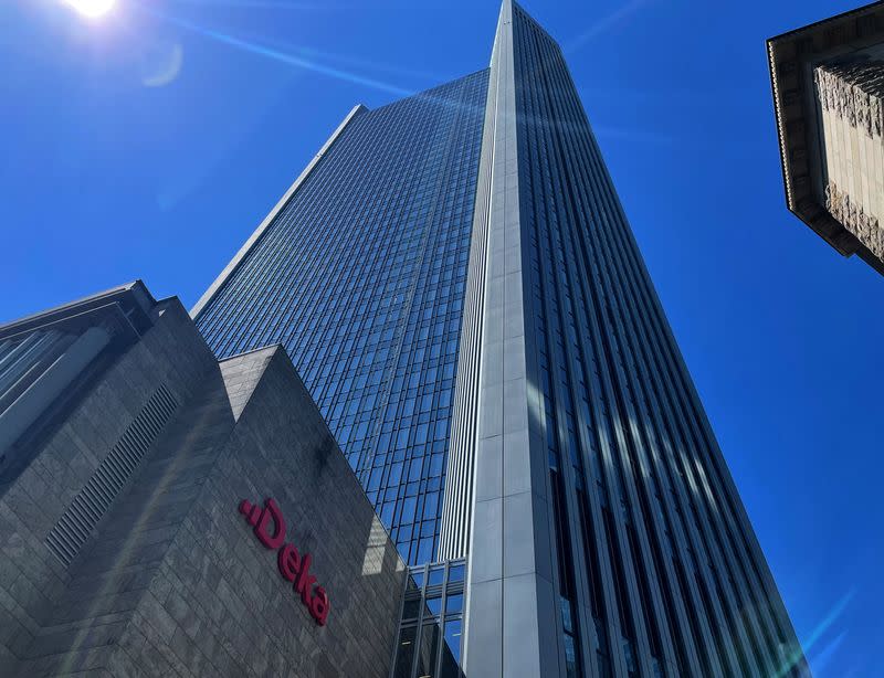 The Trianon building, whose owners have filed for insolvency, is pictured in Frankfurt