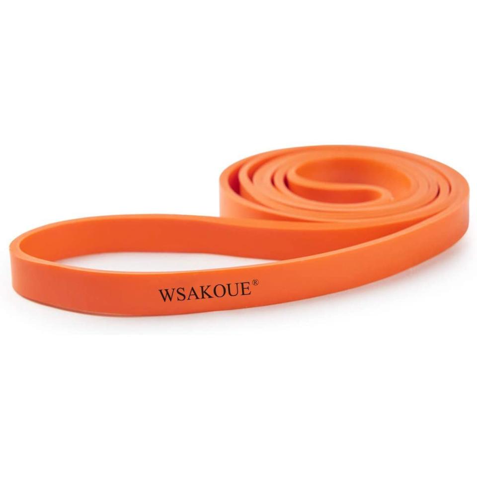 6) WSAKOUE Pull Up Bands, Resistance Band, Pull Up Assistance Band Exercise Resistance Bands for Body Stretching, Powerlifting, Resistance Training