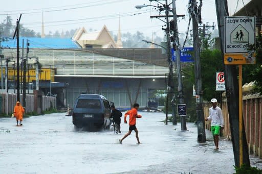 Kammuri has brought high winds and heavy rains across the northern Philippines