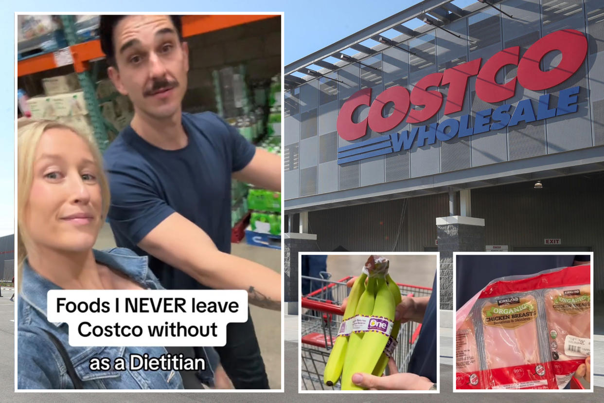Registered dietitian Lauren Hubert praises Costco's selection of produce, chicken products, almond flour crackers, frozen fruit and broccoli, whole-grain bread, and Poppi prebiotic soda.