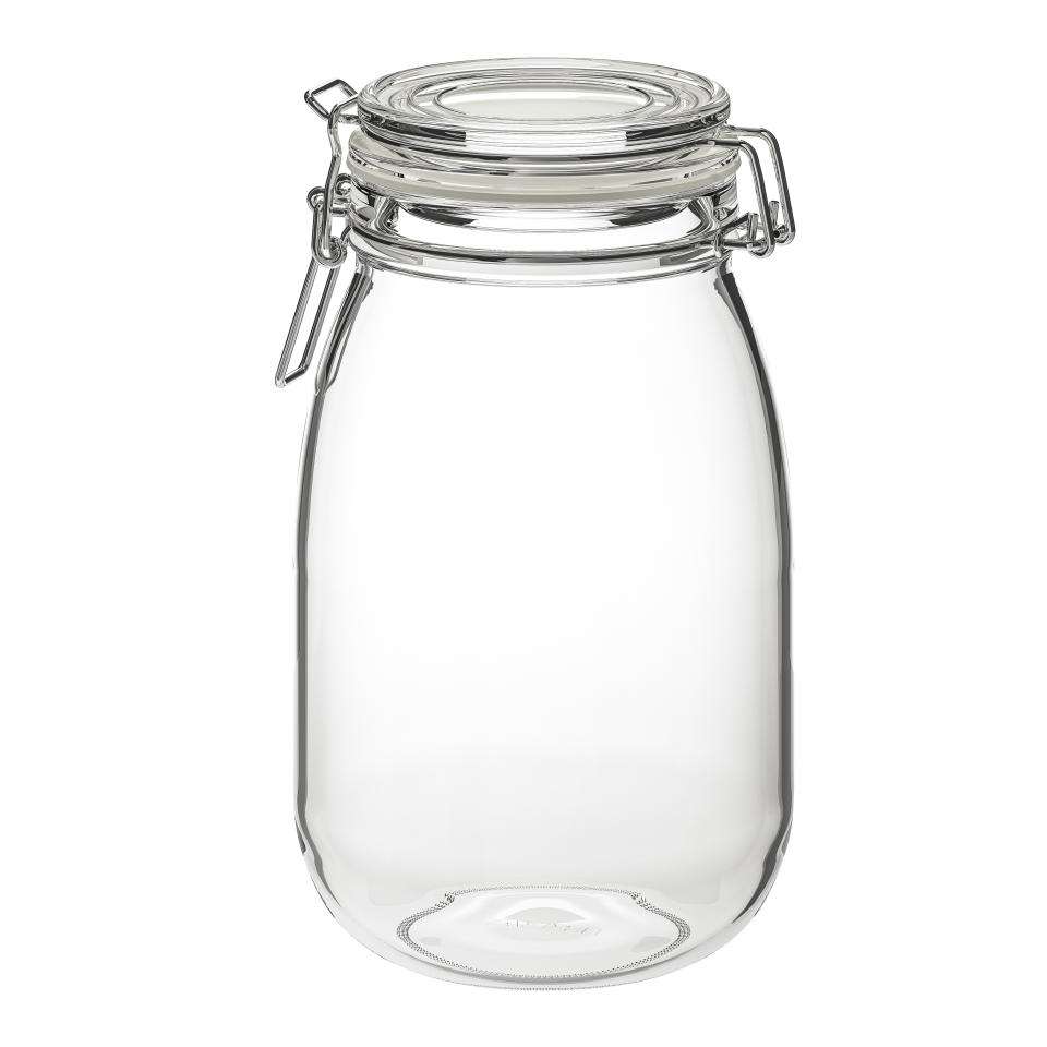 KORKEN, bouteille avec bouchon, verre, caoutchouc et acier, 1.8 l, 3.99€