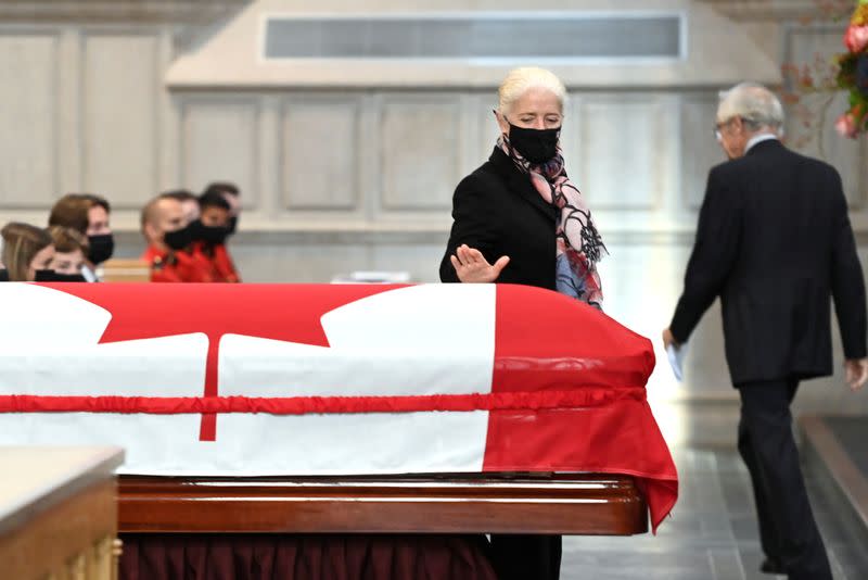 Daughter of former Canadian prime minister John Turner attends his state funeral n Toronto