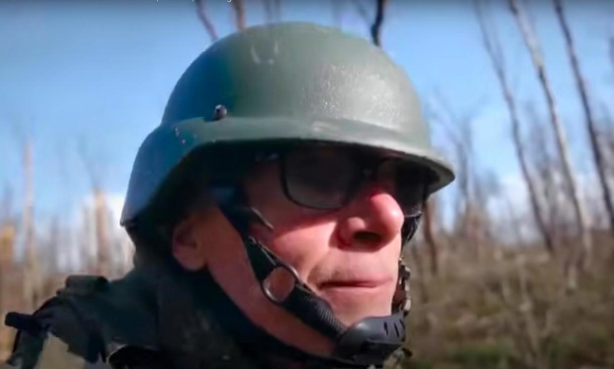 <span>UK journalist Sean Langan’s documentary about the experiences of Russian soldiers behind the frontline has been criticised by some as spreading ‘gross lies’.</span><span>Photograph: ITV/Youtube</span>