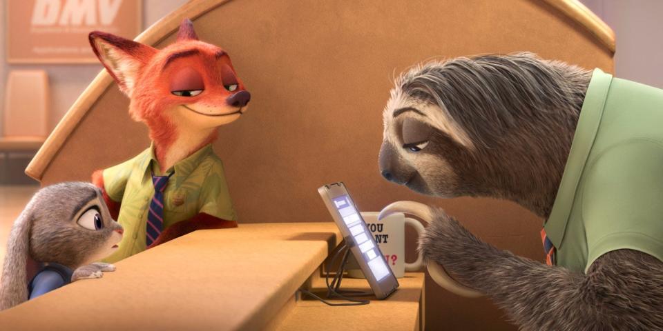 sloth zootopia