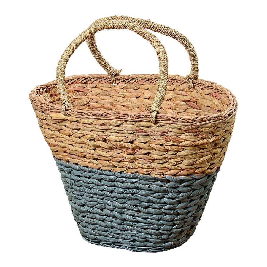 The Cape Cod Paint Dipped Sweater Weave Beach Basket