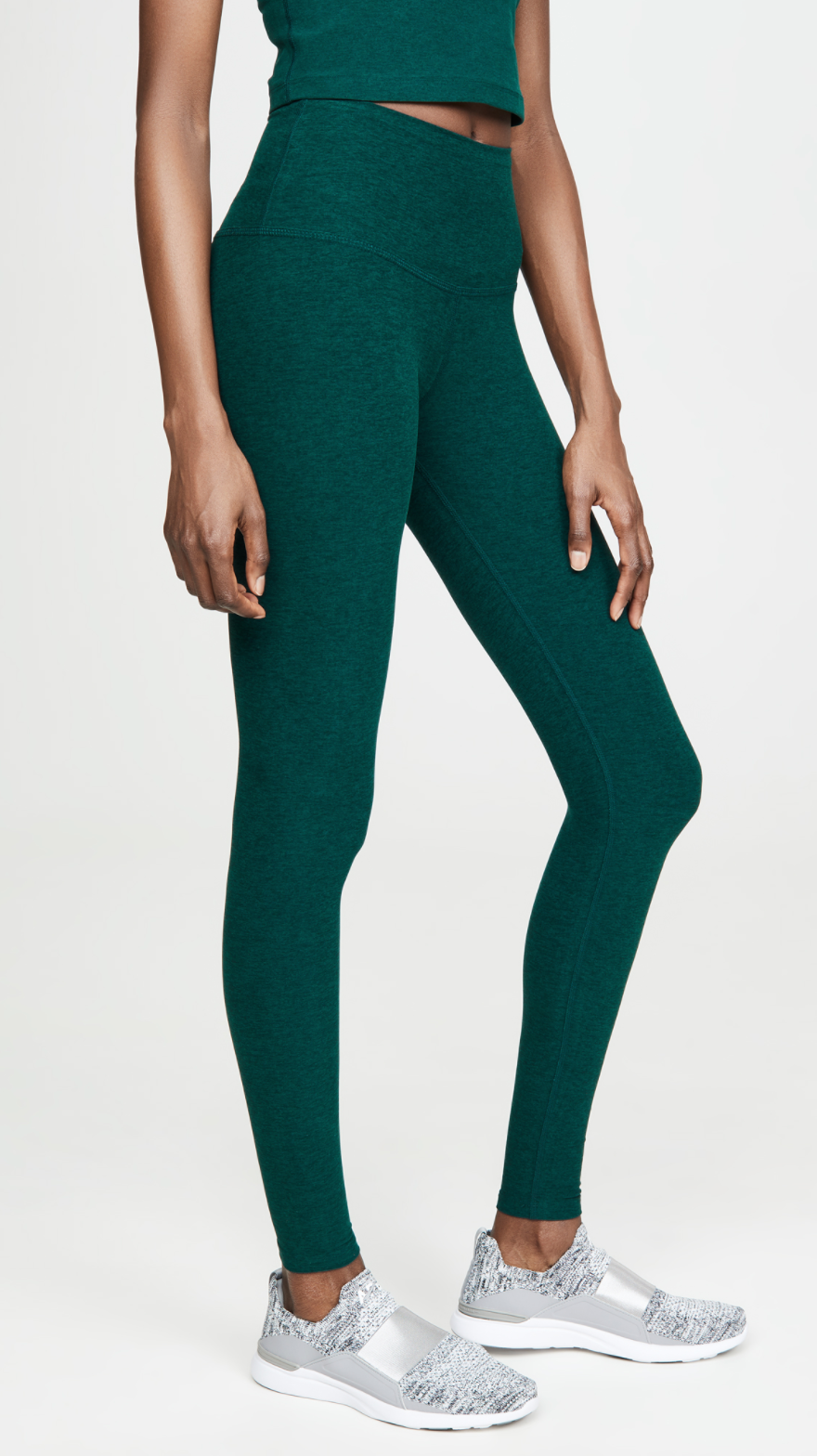 Beyond Yoga 'Spacedye Take Me Higher' Long Leggings in Hunter Green (Photo via ShopBop)