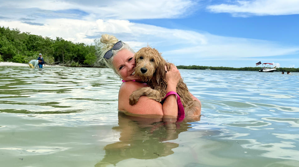 Michelle Radabaugh and her dog Bubbles. (Courtesy Michelle Radabaugh)