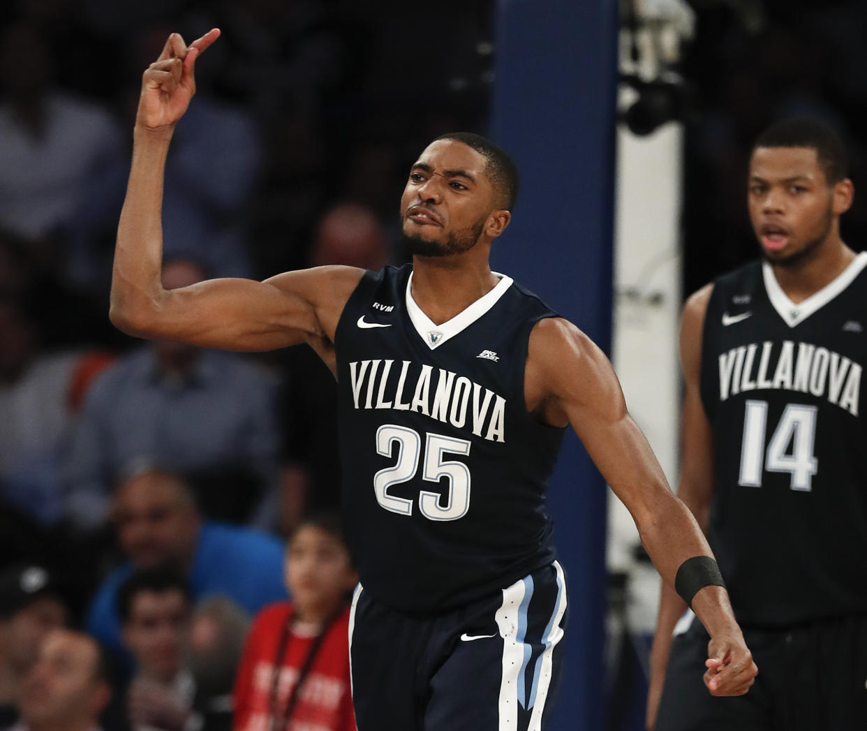 Mikal Bridges delivered the most complete performance of his career on Tuesday against Gonzaga. (AP)