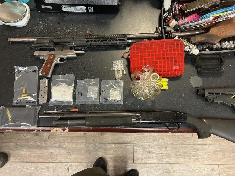 drugs and firearms found during Upshur County Raid, courtesy of Upshur County Sheriff’s Office