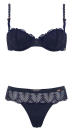 Rosie For Autograph <br><br>Navy Padded Deco Bra - £35.00 <br>Thong - £15.00