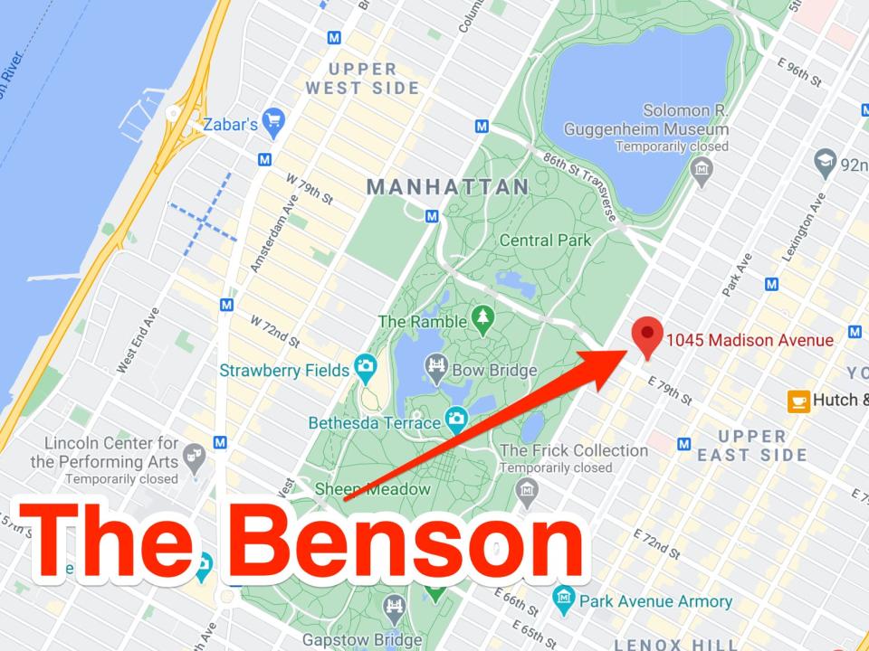 the benson map