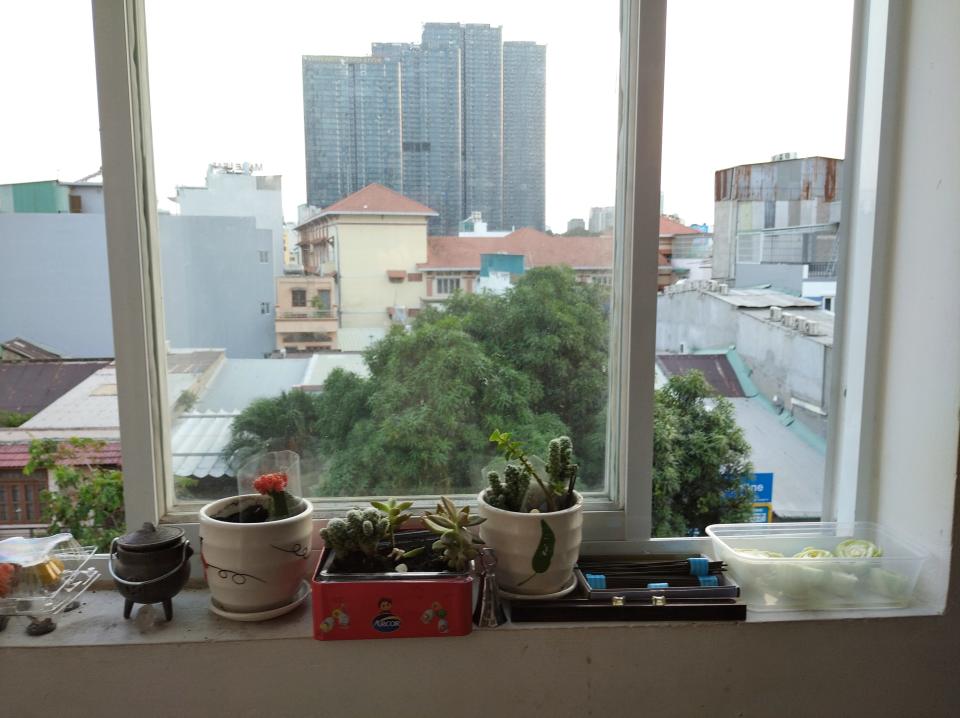 The view from Casey's window in Ho Chi Minh City.