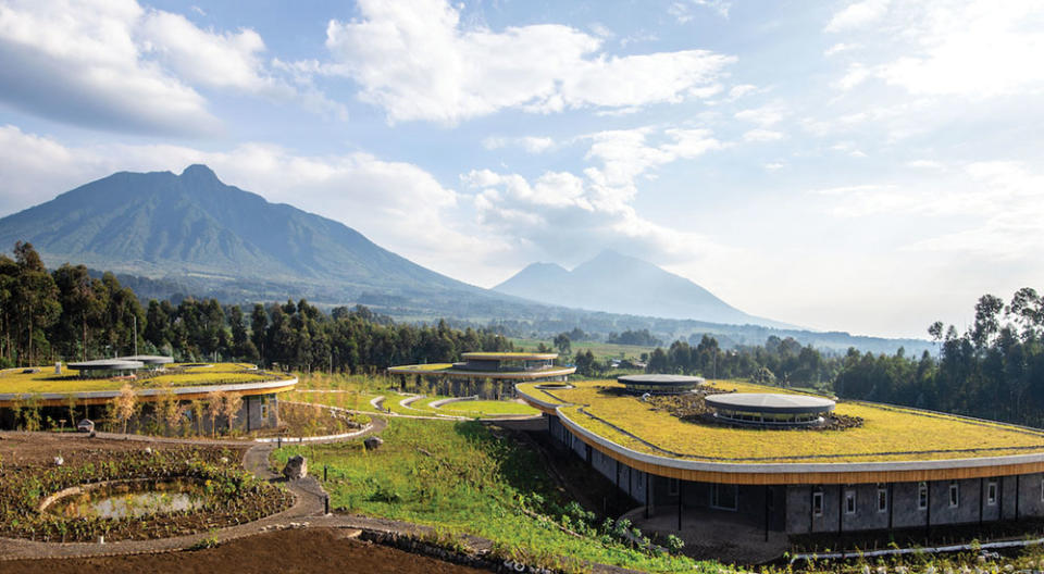 The Ellen DeGeneres Campus, by sustainably minded MASS Design Group. “It’s a place for students to meet scientists and understand what conservation science is,” says de Rossi. - Credit: Courtesy Of Fossey Fund