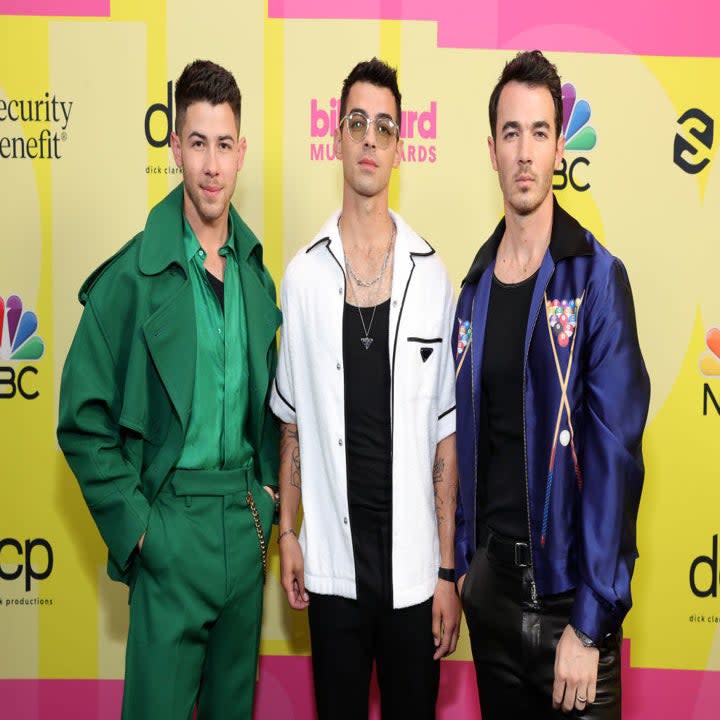 the Jonas Brothers on the red carpet