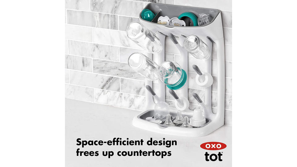 OXO TOT Space Saving Drying Rack, Gray. (Photo: Amazon SG)