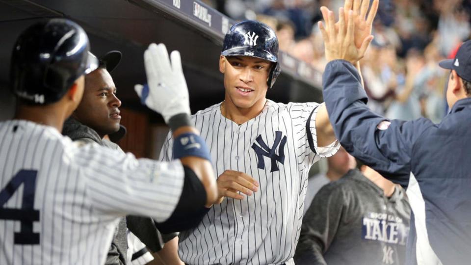 Rookie Aaron Judge put up monster numbers in 2017, and the best is likely still to come. (AP)