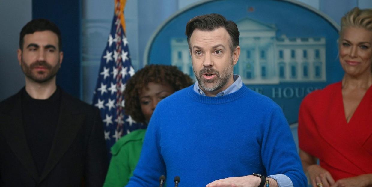 brett goldstein, karine jean pierre, hannah waddingham, jason sudeikis, white house, ted lasso