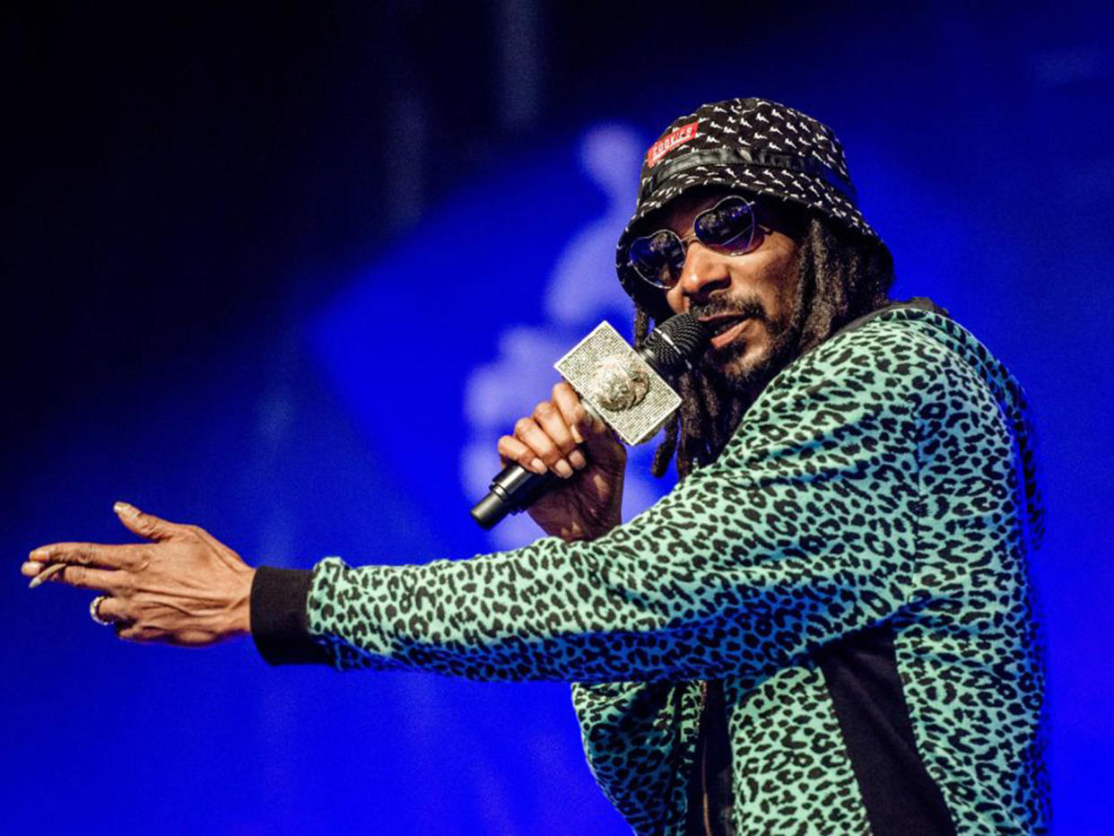 Snoop Dogg's attempt at a gospel album received mixed reviews from critics but still scored a No.1: EPA