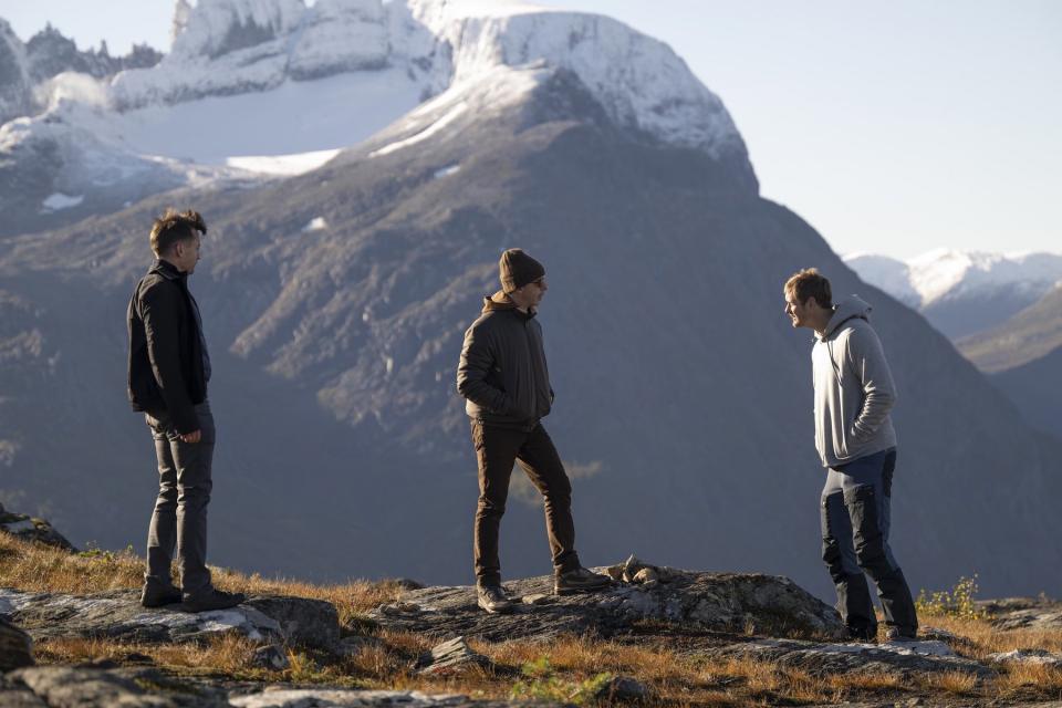 Kieran Culkin, Jeremy Strong, and Alexander Skarsgård in 'Succession.'
