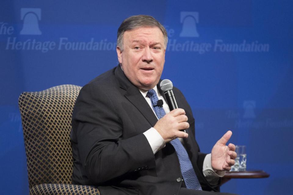 Secretary of State Mike Pompeo also lashed out at Iran (EPA)