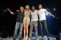 It pays to have 'Friends' in high places! The most unexpected guests during Swift's second Los Angeles show were Matt Leblanc, Chris Rock and Sean O'Pry -- whom you may recognise as the hunk from her <i>Blank Space</i> video!