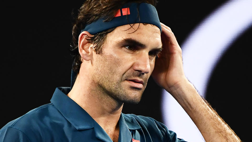 Roger Federer suffered a shock loss. (Photo by JEWEL SAMAD/AFP/Getty Images)