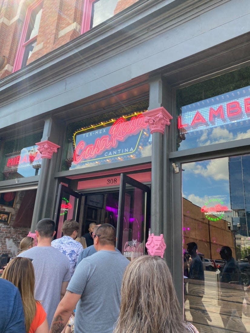 Casa Rosa Tex-Mex Cantina, Miranda Lambert's new honky-tonk on Broadway, opened Thursday in Nashville.