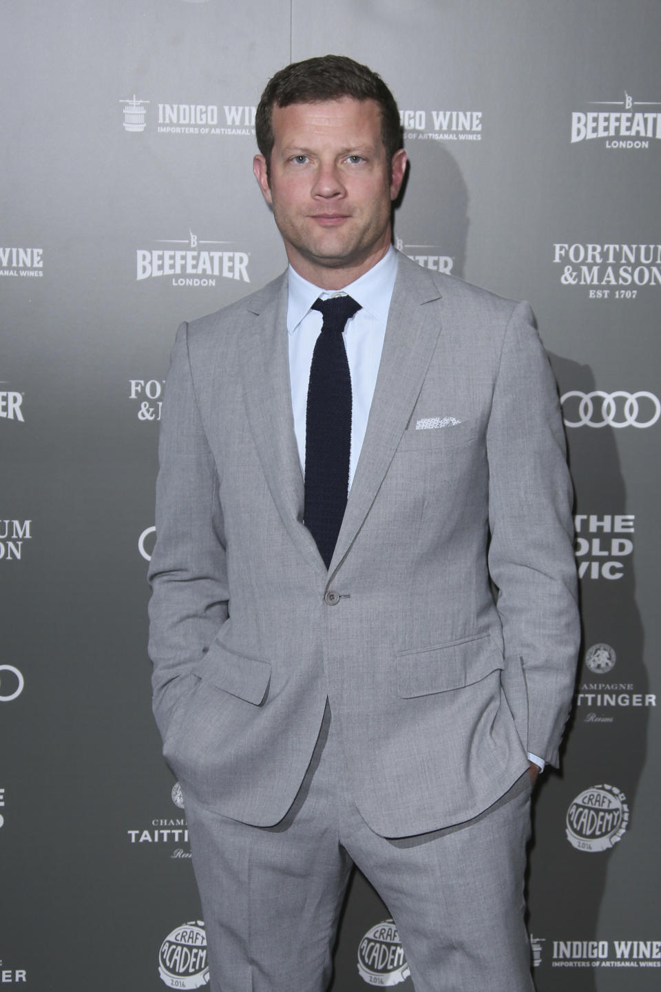 Dermot O'Leary poses for photographers upon arrival at the Old Vic Gala at the Brewery in east London, Tuesday, June 13, 2017. (Photo by Joel Ryan/Invision/AP)