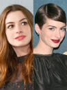 <div class="caption-credit"> Photo by: Getty Images</div><div class="caption-title">Anne Hathaway</div>The actress has always been pretty much flawless - just check out her flowing ombre tresses - but her newly shorn, <i>Les Mis</i> pixie and oxblood lips give her a sleek new sophistication.<b><br> Related: <a rel="nofollow noopener" href="http://www.cosmopolitan.com/sex-love/dating-advice/kissing-tips?link=rel&dom=yah_life&src=syn&con=blog_cosmo&mag=cos" target="_blank" data-ylk="slk:8 Ways to Fix a Bad Kisser;elm:context_link;itc:0;sec:content-canvas" class="link ">8 Ways to Fix a Bad Kisser</a> <br> Related: <a rel="nofollow noopener" href="http://www.cosmopolitan.com/sex-love/relationship-advice/signs-he-wants-to-marry-you?link=rel&dom=yah_life&src=syn&con=blog_cosmo&mag=cos" target="_blank" data-ylk="slk:10 Signs He Wants to Marry You;elm:context_link;itc:0;sec:content-canvas" class="link ">10 Signs He Wants to Marry You</a> <br> Related: <a rel="nofollow noopener" href="http://www.cosmopolitan.com/hairstyles-beauty/skin-care-makeup/how-to-get-clear-skin?link=rel&dom=yah_life&src=syn&con=blog_cosmo&mag=cos" target="_blank" data-ylk="slk:Score Clear, Zit-Free Skin;elm:context_link;itc:0;sec:content-canvas" class="link ">Score Clear, Zit-Free Skin</a> <br></b>