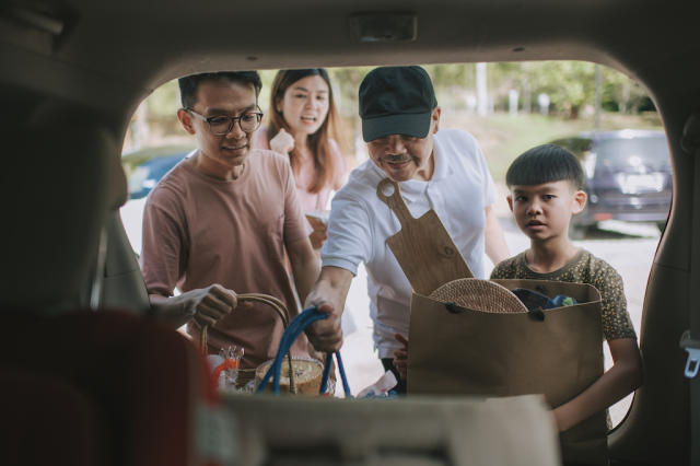 Organiseur Coffre De Voiture Organiseur de coffre de voiture avec 4