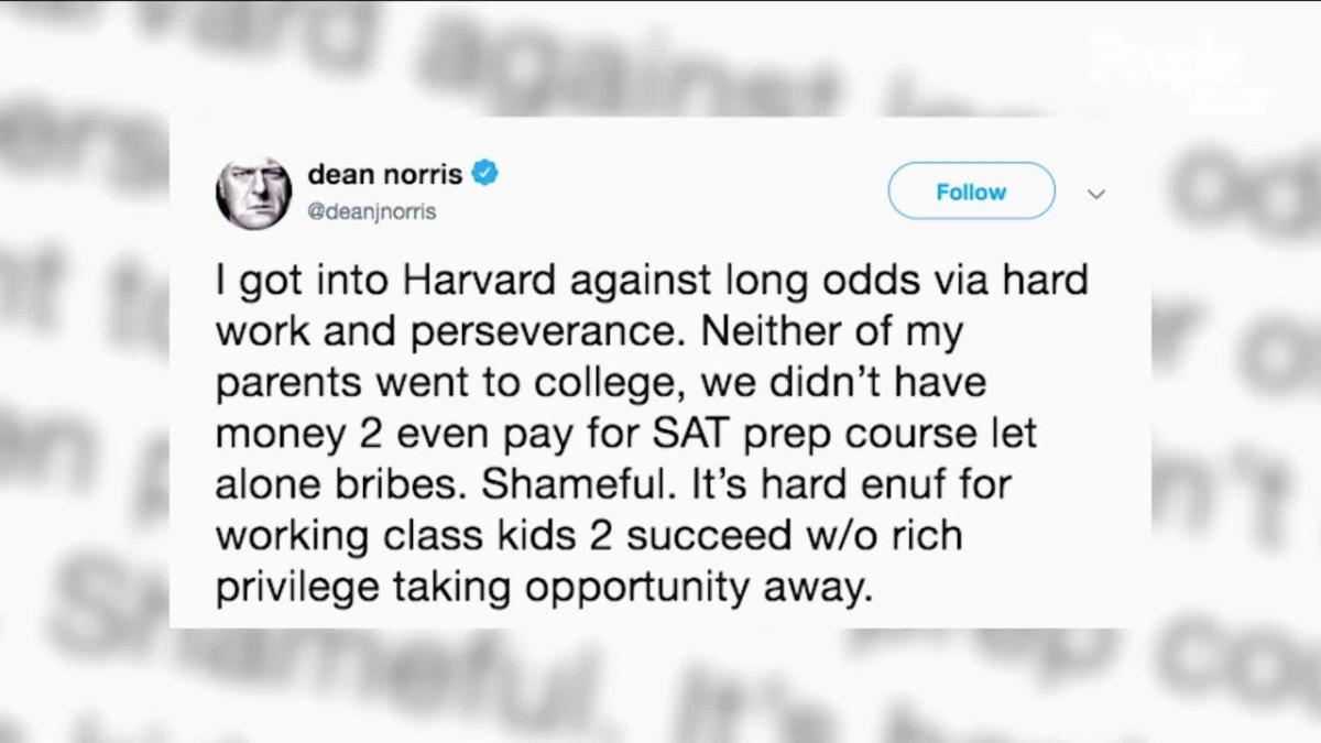 Dean Norris Slams Parents in College Admissions Scandal