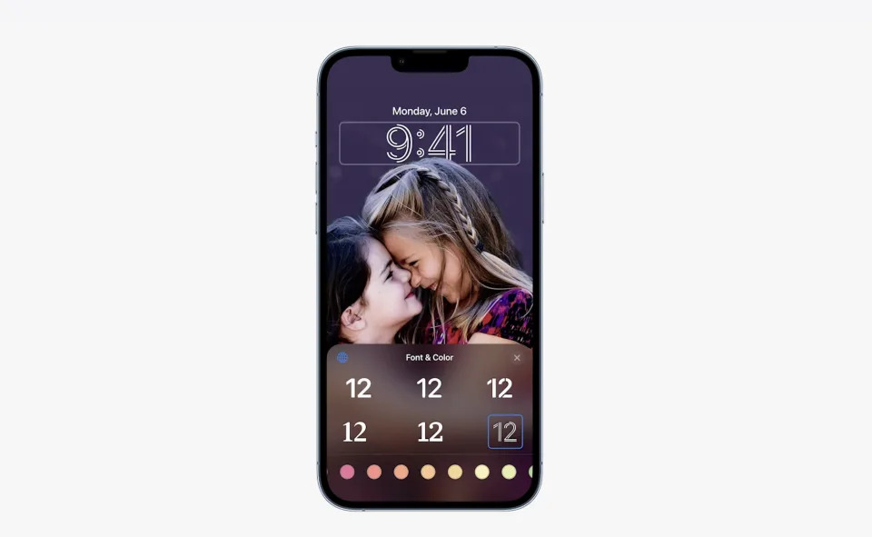 Apple's iOS 16 brings a dramatically improved lock screen to your iPhone. (Image: Apple)