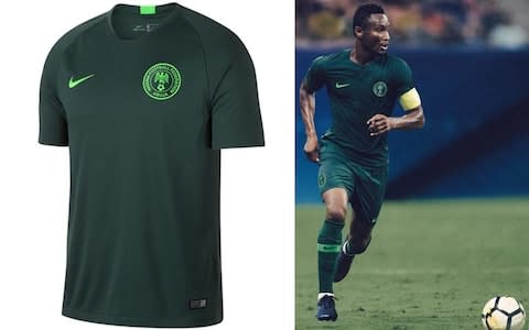 Nigeria 2018 World Cup away kit - Credit: Nike