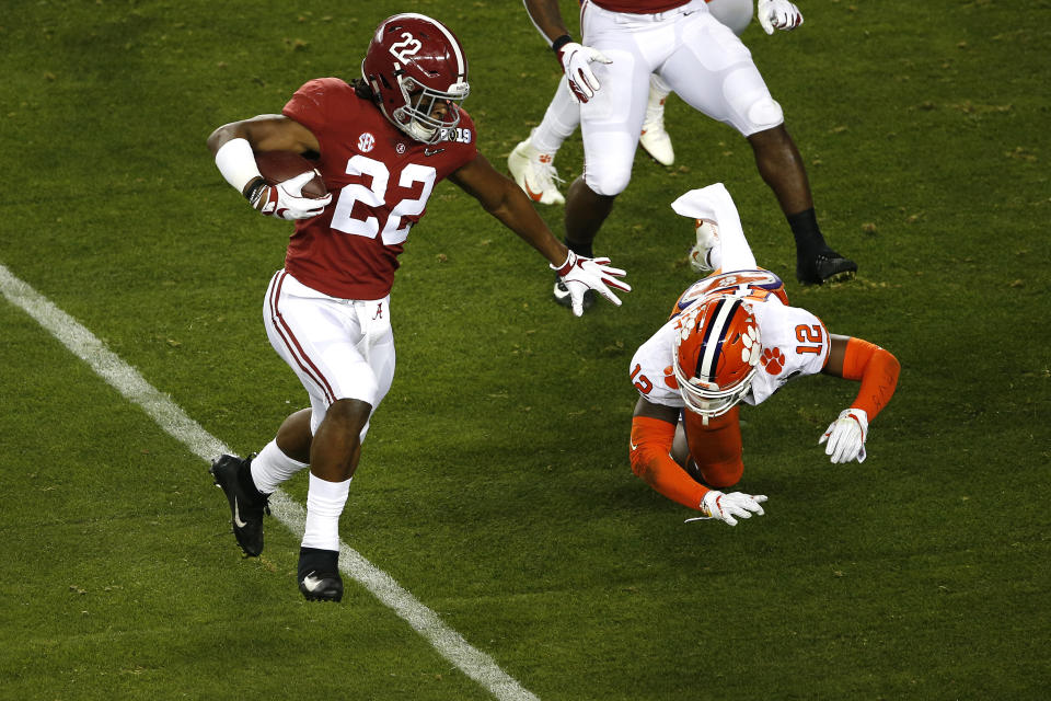 Najee Harris is set to be Alabama's lead back, but he might not be quite the NFL draft prospect that some of his predecessors have been. (Getty Images)