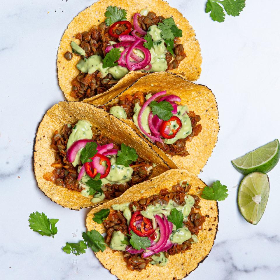 Vegan Chipotle Lentil Tacos