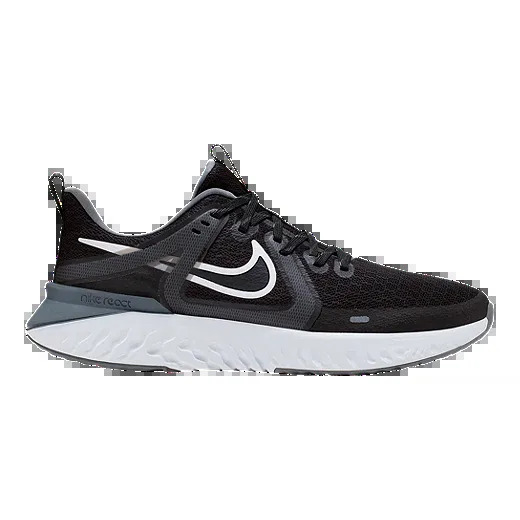 Nike Men's Legend React 2 Running Shoes - Black/White