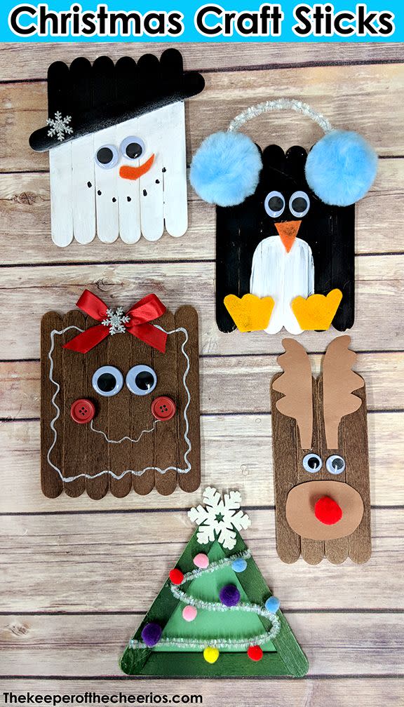 christmas crafts for kids popsicle sticks