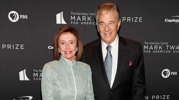 PHOTO: Nancy Pelosi and Paul Pelosi attend the 23rd Annual Mark Twain Prize For American Humor at The Kennedy Center on April 24, 2022 in Washington, DC. (Paul Morigi/Getty Images, FILE)