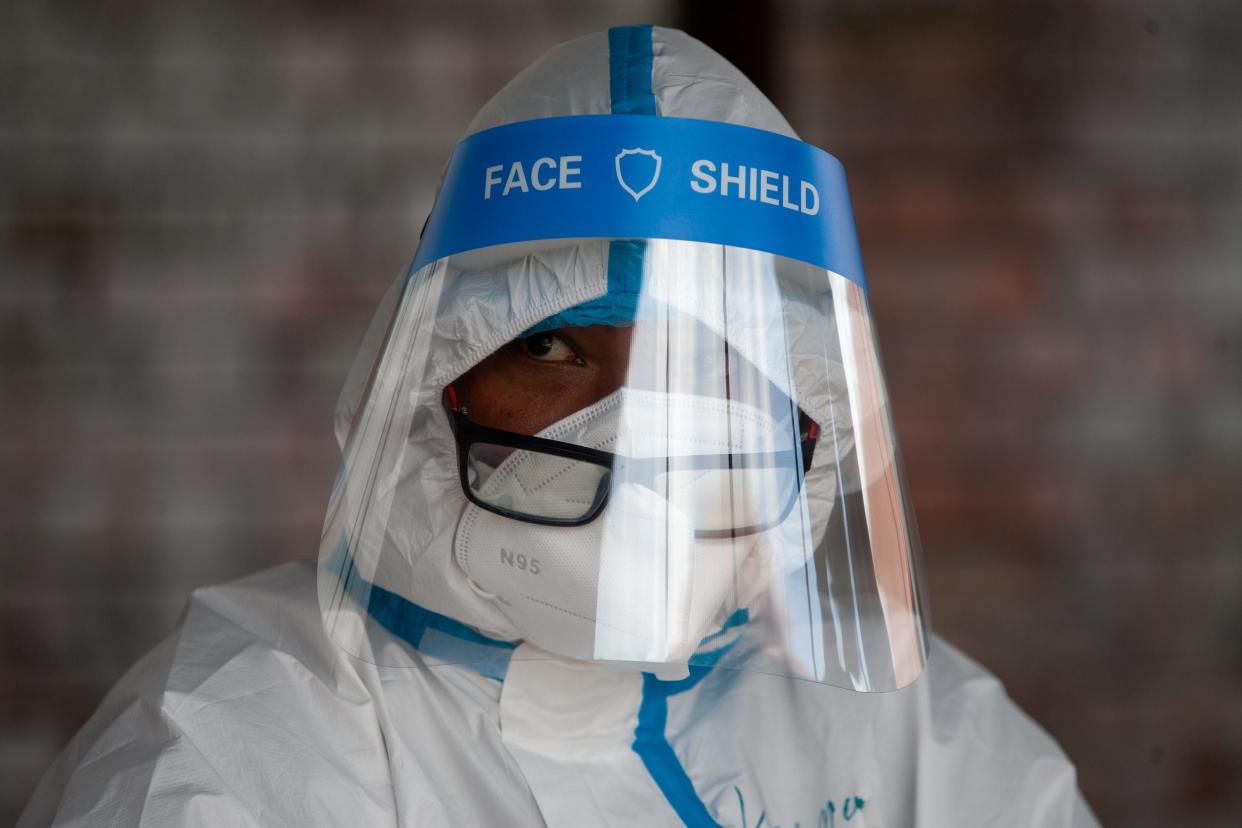 nepal coronavirus face shield