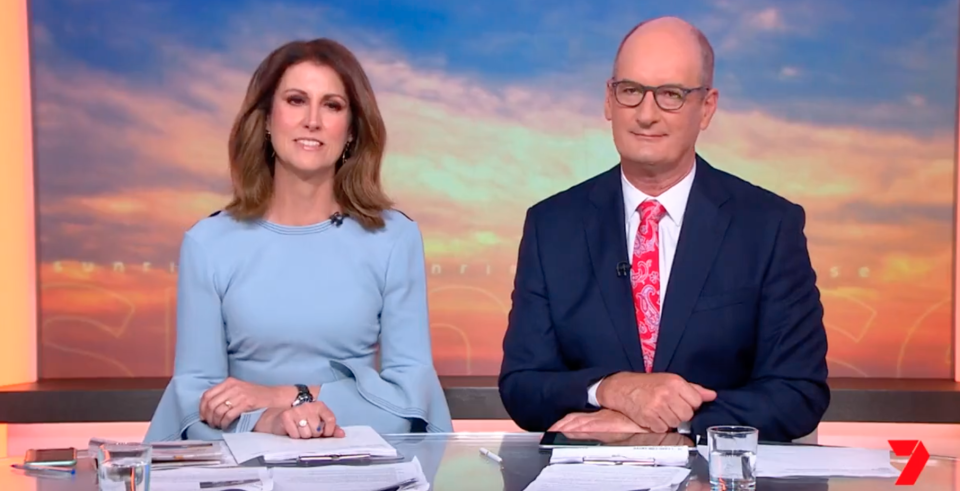 Natalie Barr and Kochie  on Sunrise