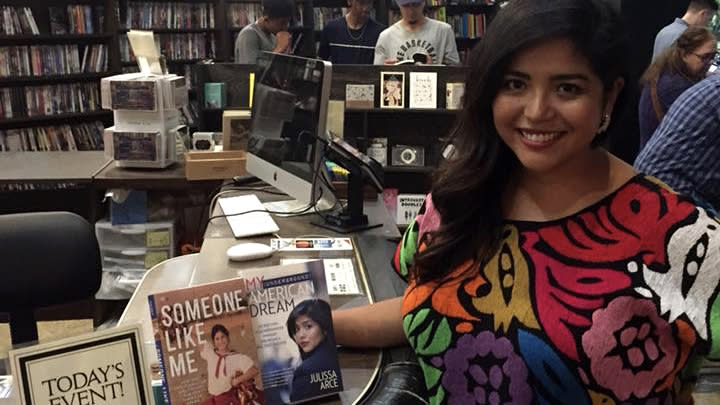 Author Julissa Arce at a book signing for her new memoir 