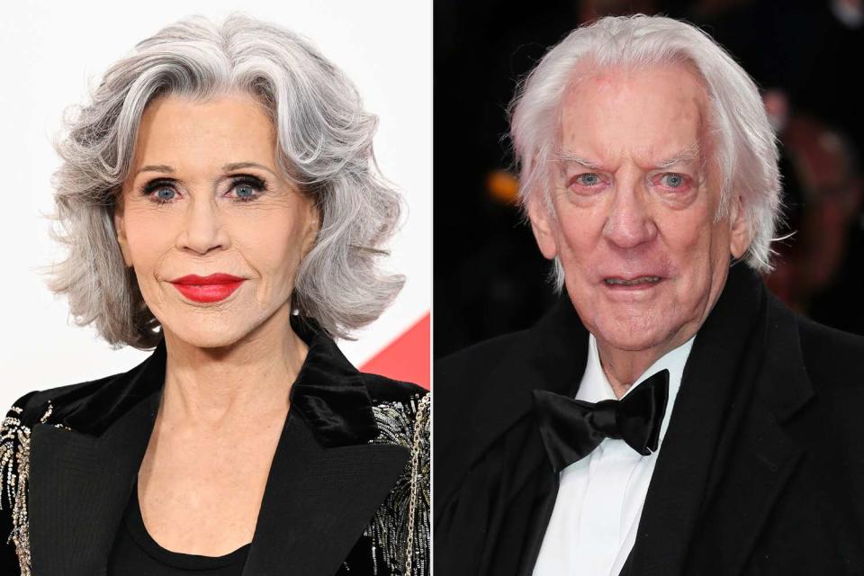 <p>Gilbert Flores/Variety via Getty; Ernesto Ruscio/Getty </p> Jane Fonda; Donald Sutherland