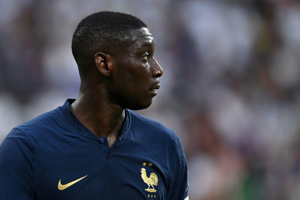 Randal Kolo Muani of France in action during the UEFA EURO 2024 Qualifying Round Group B match between France and Greece at Stade de France on June 19, 2023 in Paris, France.