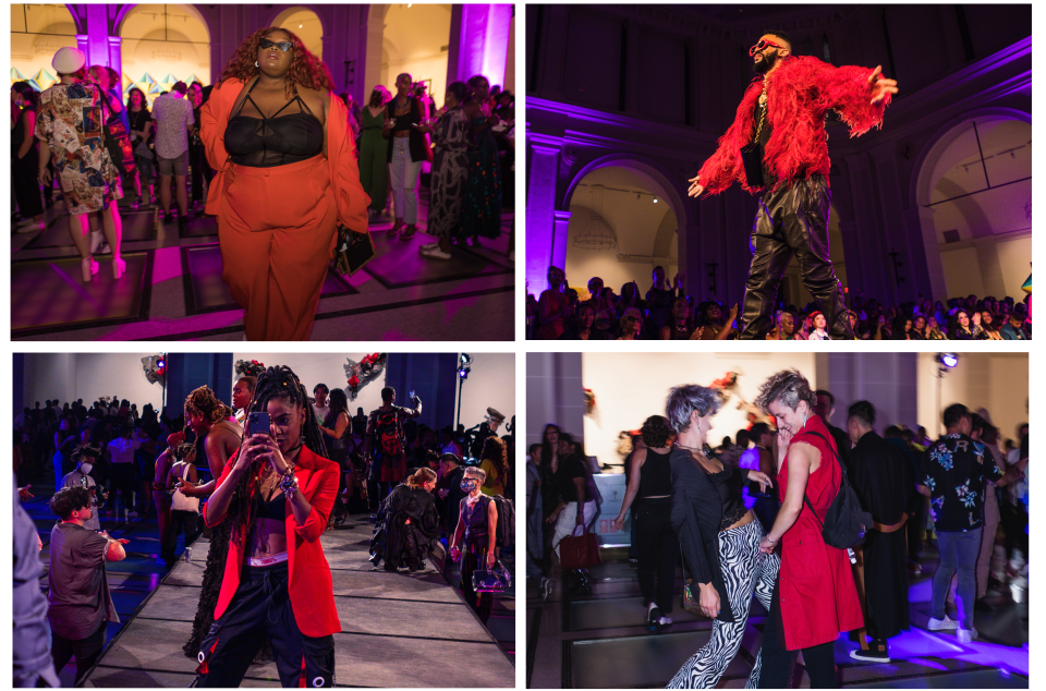 Attendees at the dapperQ Fashion Show (Bronson Farr for NBC News)