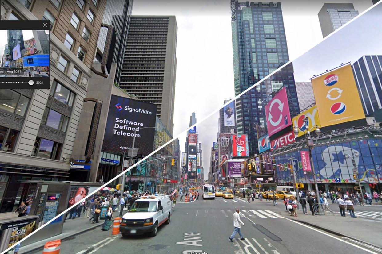 nyc before and after google maps