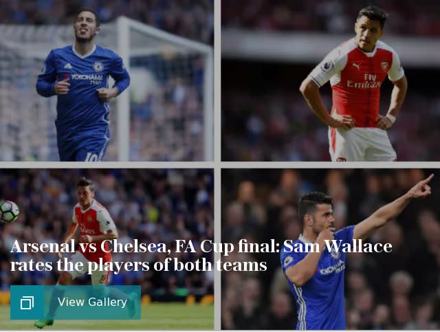 Arsenal vs Chelsea, FA Cup final: Sam Wallace rates the players of both teams