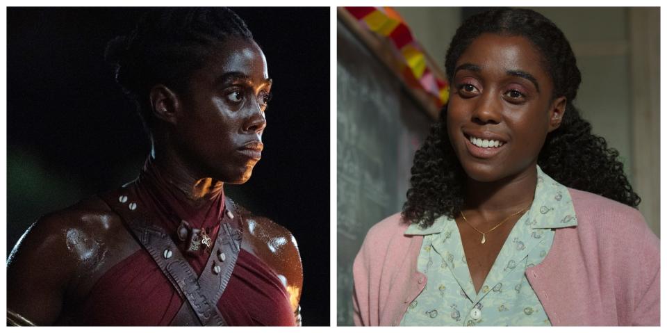 Lashana Lynch wowed with roles in "The Woman King," left, and "Matilda" last year.